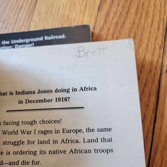 Young Indiana Jones 2 Books Softcover Vintage Plantation Treasure Trek of Doom - Picture 2 of 5